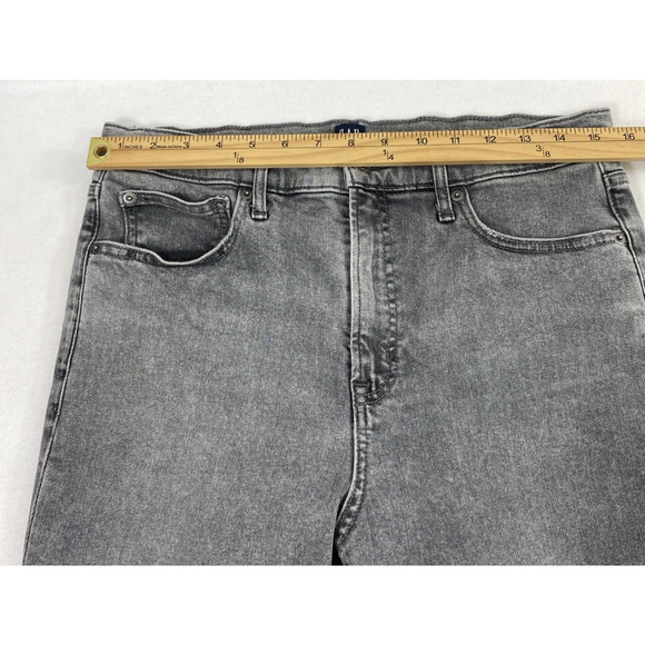 GAP 1969 Jeans Womens Size 12 Faded Black‎ Denim True Skinny Stretch - Picture 9 of 16